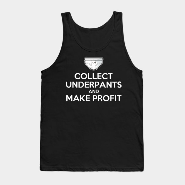 Keep Calm and Collect Underpants Tank Top by fishbiscuit